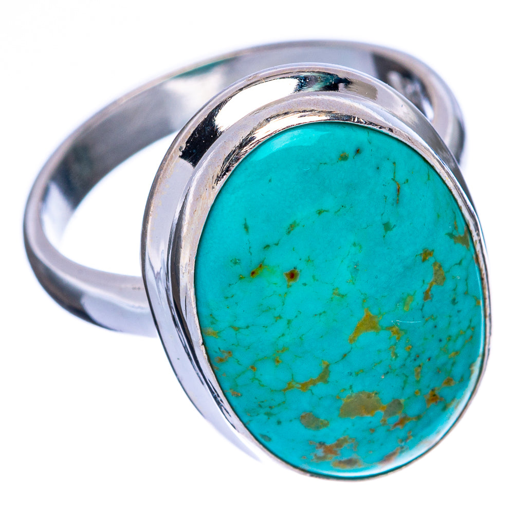 Tibetan Turquoise Ring Size 7.25 (925 Sterling Silver) R146177