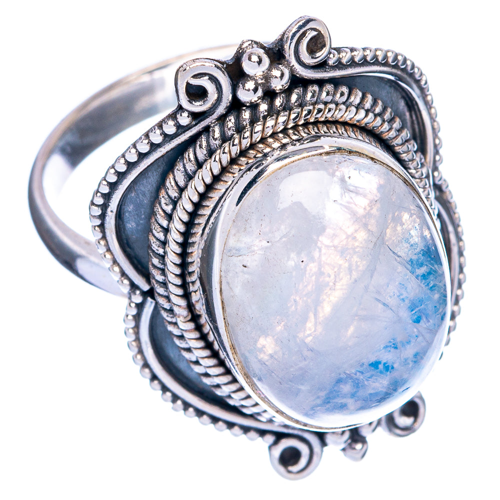 Rainbow Moonstone Ring Size 8.75 (925 Sterling Silver) R144433
