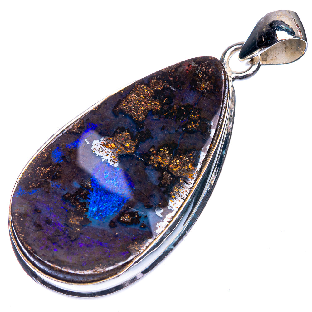 Boulder Opal Pendant 1 7/8" (925 Sterling Silver) P39342