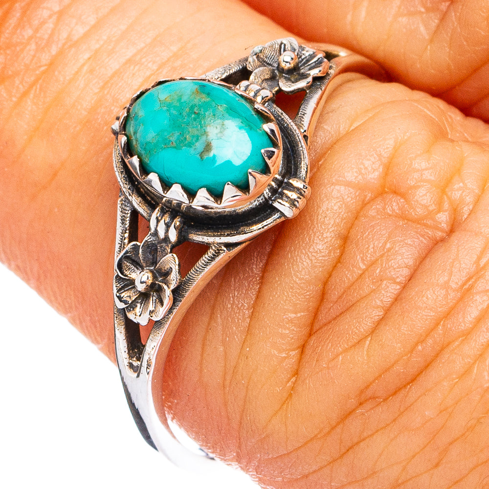 Mohave Turquoise Ring Size 7.5 (925 Sterling Silver) R8339