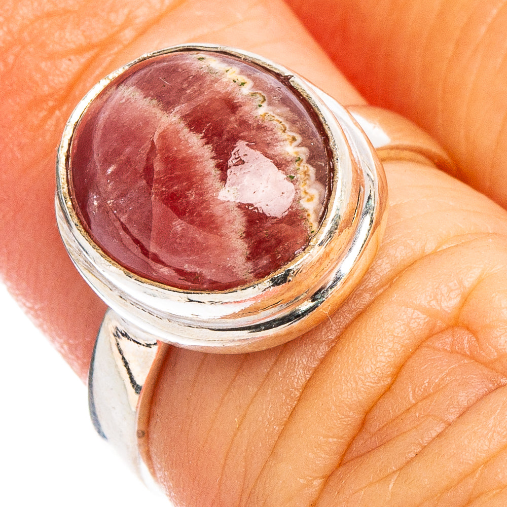 Rhodochrosite Ring Size 5 (.925 Sterling Silver)