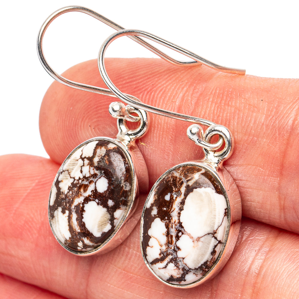 Wild Horse Jasper Earrings 1 3/8" (925 Sterling Silver) E2806