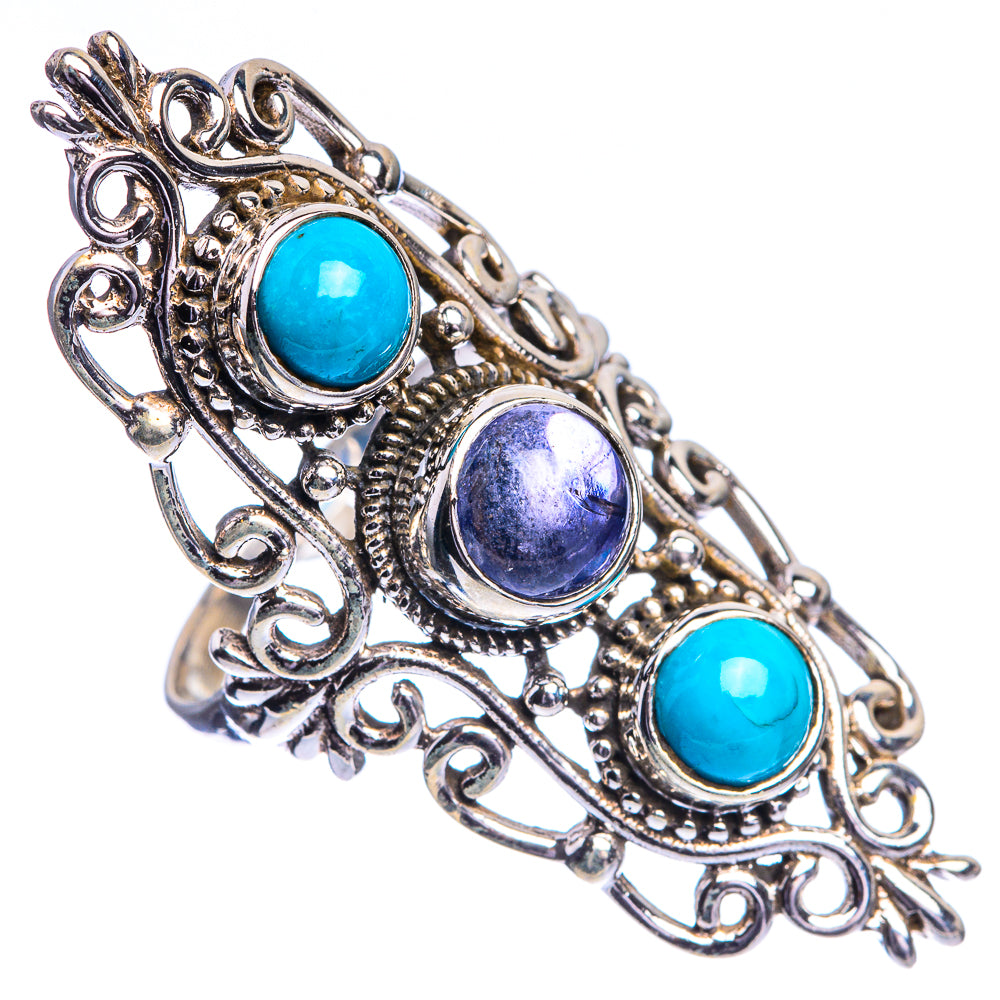 Large Tanzanite, Sleeping Beauty Turquoise Ring Size 7.75 (925 Sterling Silver) R144232