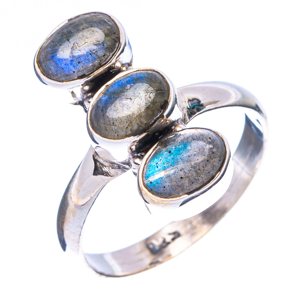 Labradorite Dainty Ring Size 7 (925 Sterling Silver) R5281