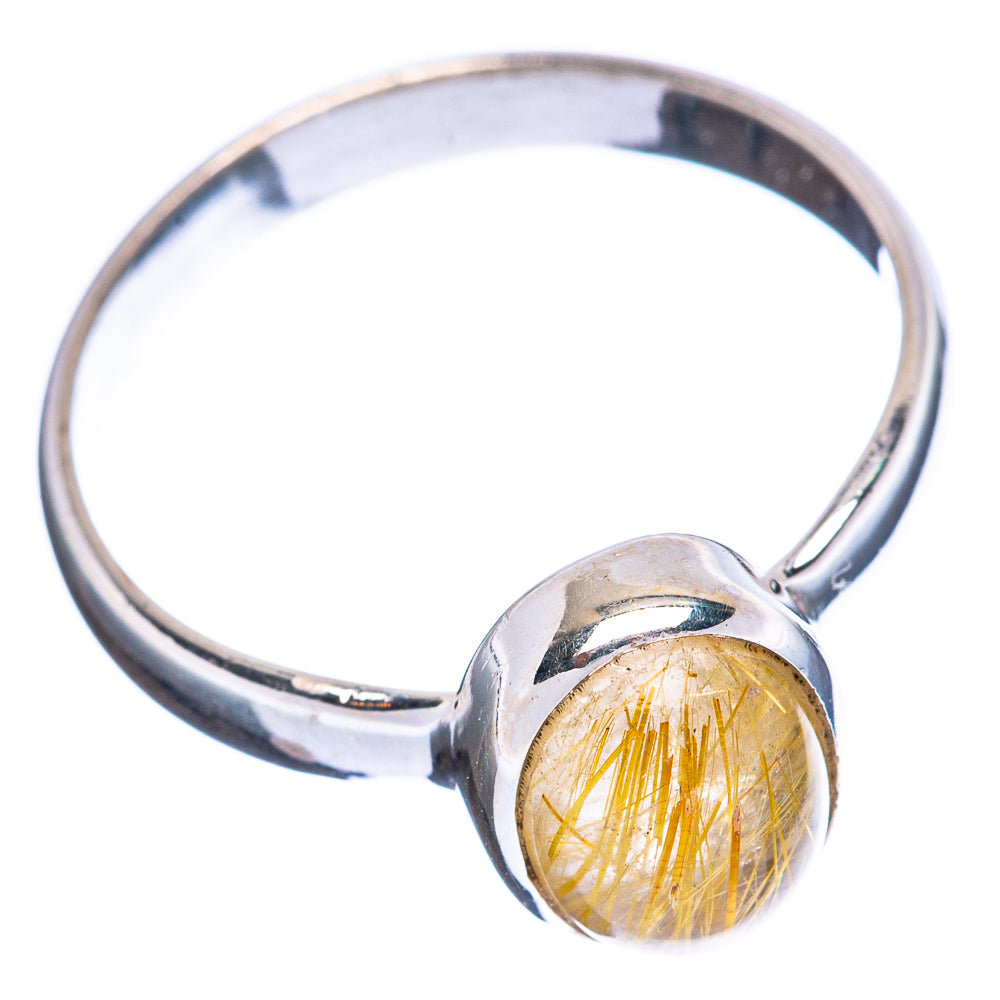 Value Rutilated Quartz Ring Size 8.25 (925 Sterling Silver) R3233