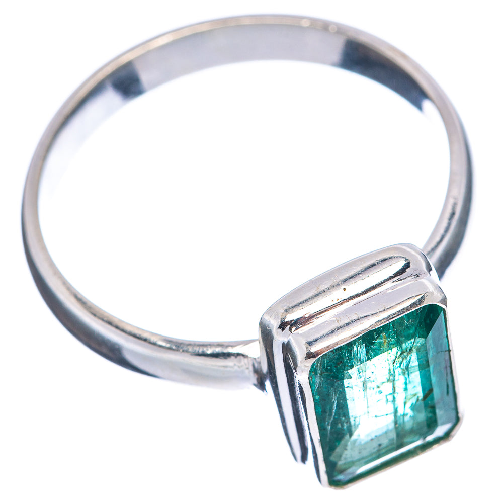 Rare Premium Faceted Zambian Emerald Ring Size 10.75 (.925 Sterling Silver)
