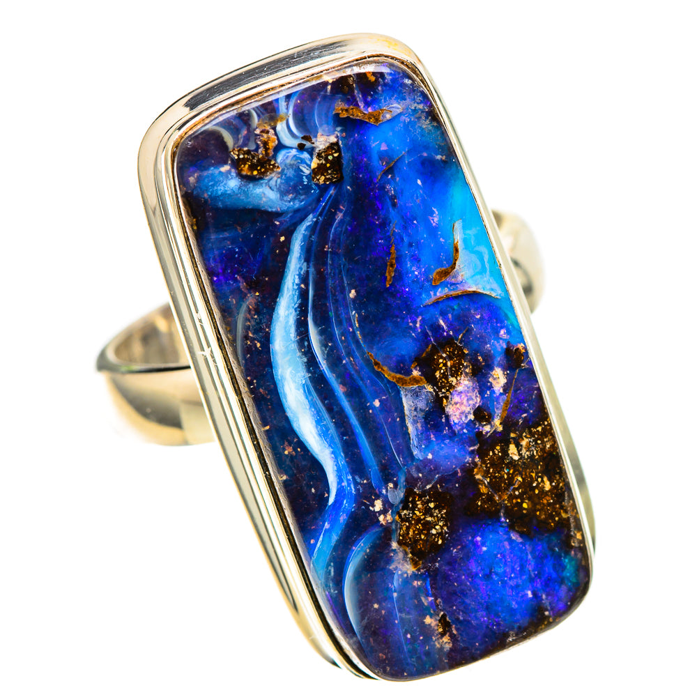 Boulder Opal 925 Sterling Silver Ring Size 6.5 (925 Sterling Silver) RING137743