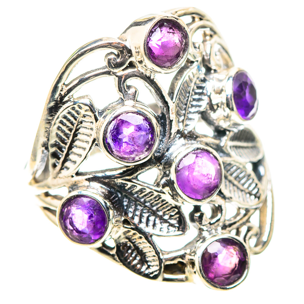 Faceted Amethyst 925 Sterling Silver Ring Size 7.25 (925 Sterling Silver) RING137465