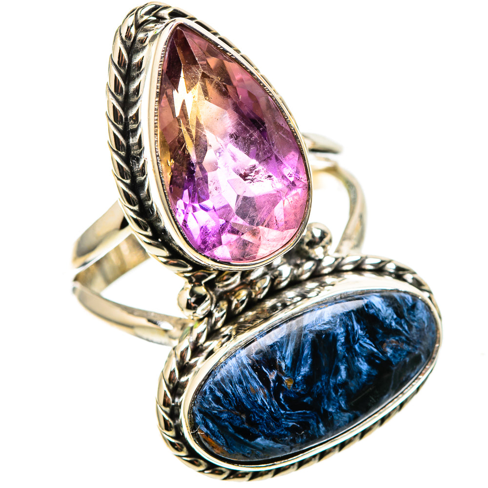 Large Pietersite, Ametrine 925 Sterling Silver Ring Size 7.5 (925 Sterling Silver) RING137765