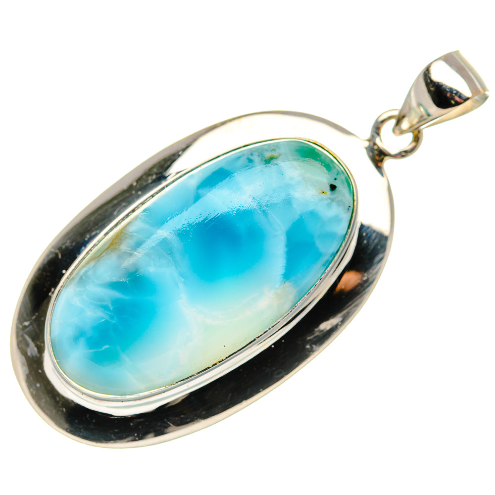 Larimar Pendant 1 7/8" (925 Sterling Silver) PD37466