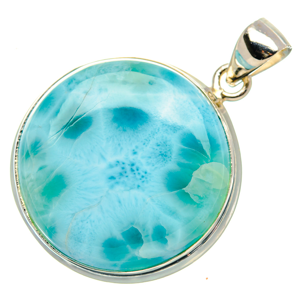 Larimar Pendant 1 1/2" (925 Sterling Silver) PD37287