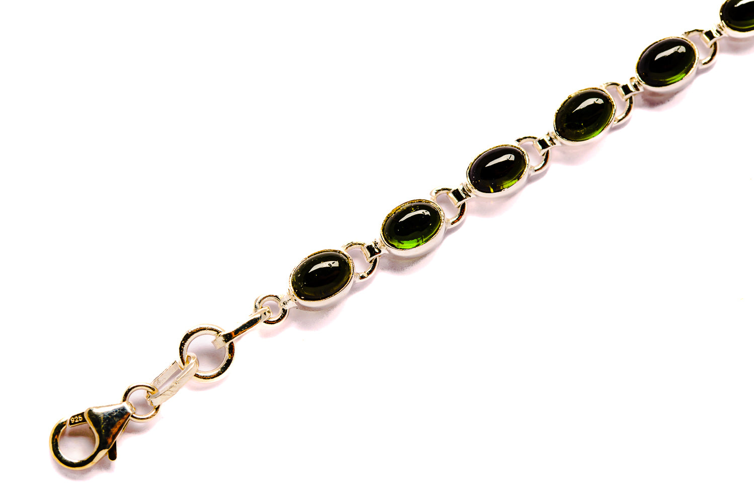 Green Tourmaline Bracelets handcrafted by Anasilvercos - BR90019 - Photo 3