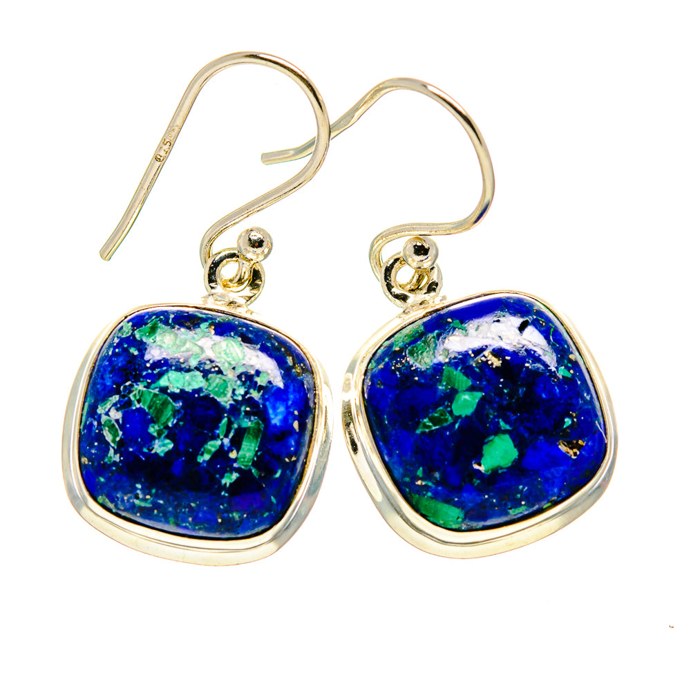 Azurite Earrings handcrafted by Anasilvercos - EARR408959