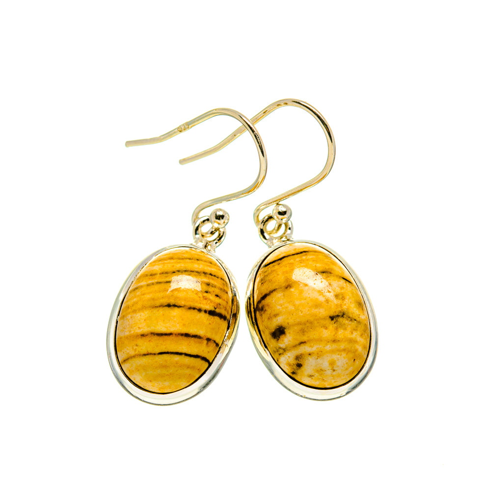 Picture Jasper Earrings handcrafted by Anasilvercos - EARR409573