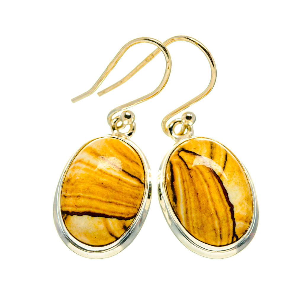 Picture Jasper Earrings handcrafted by Anasilvercos - EARR410850