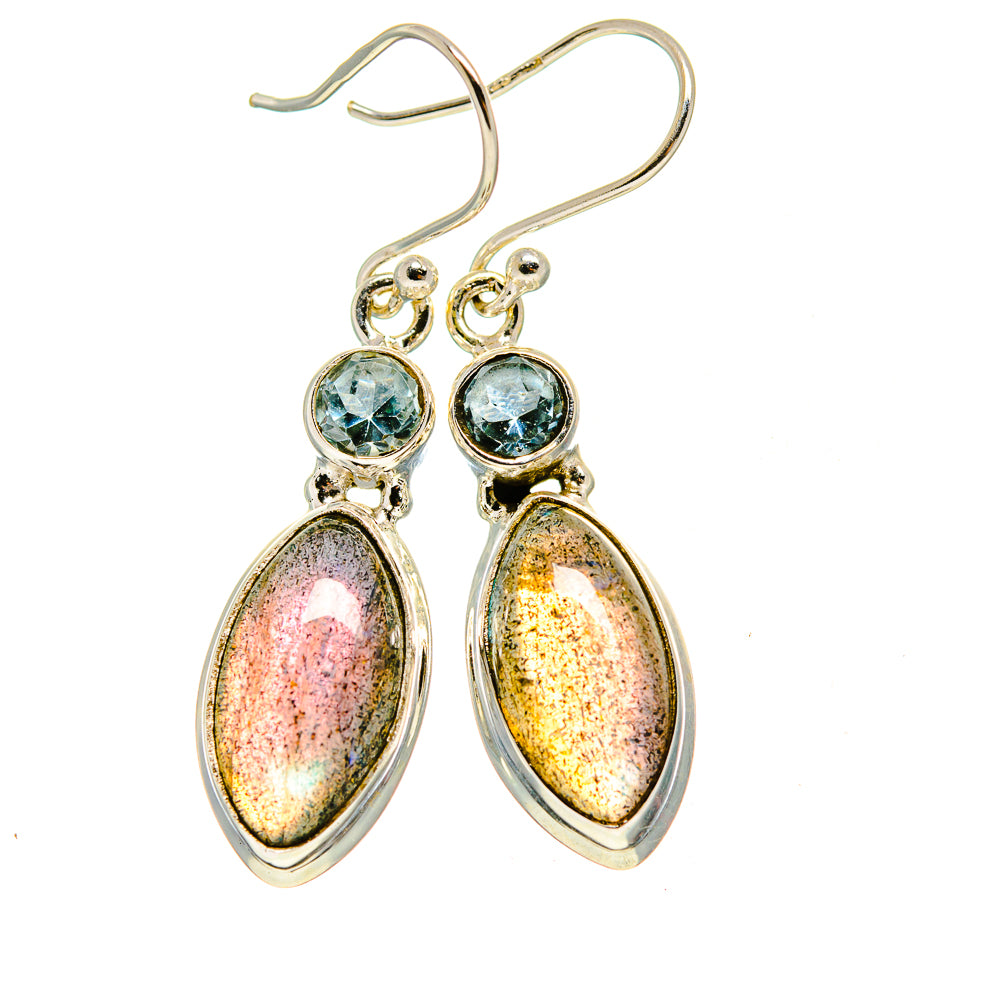 Labradorite Earrings handcrafted by Anasilvercos - EARR411697