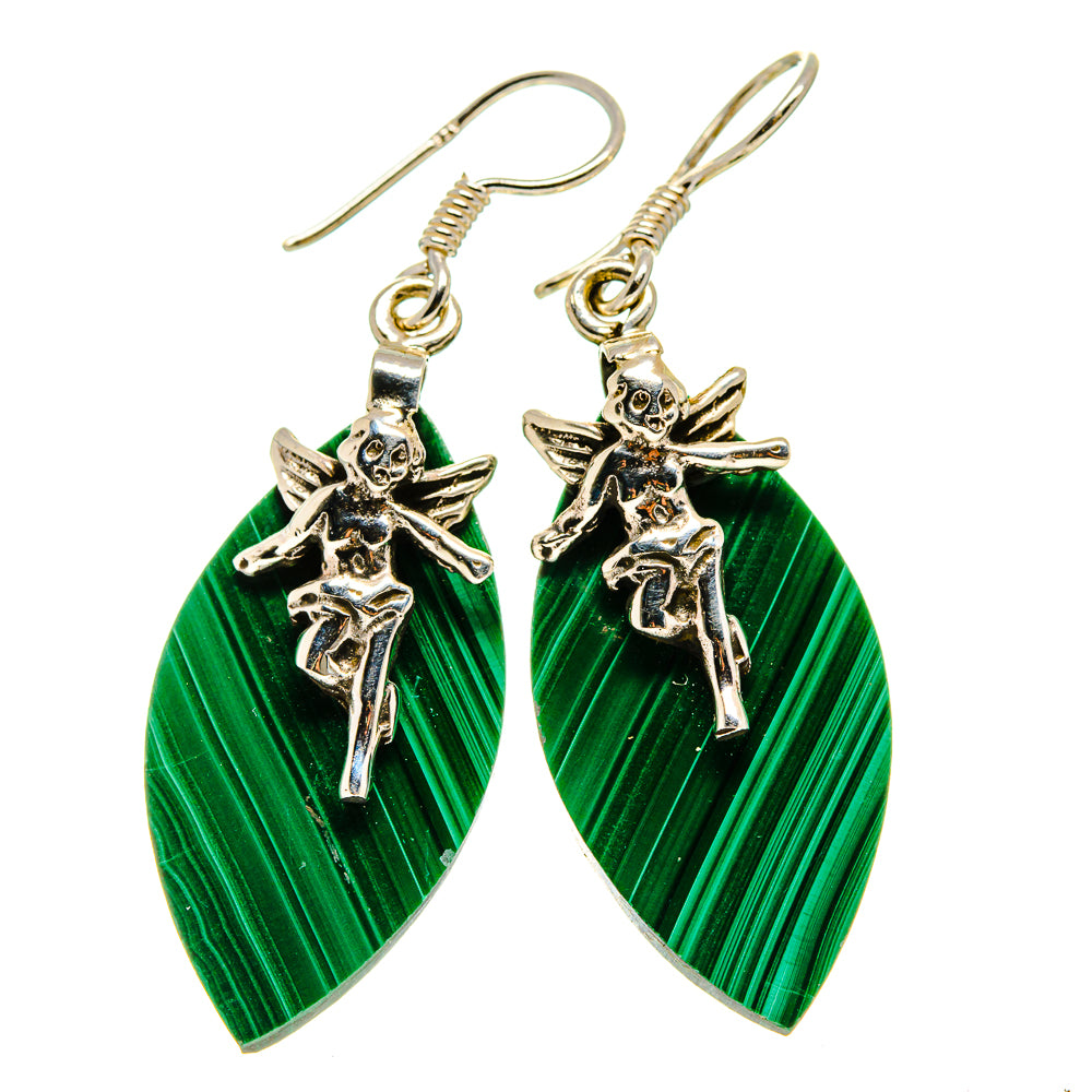 Malachite Earrings handcrafted by Anasilvercos - EARR411960