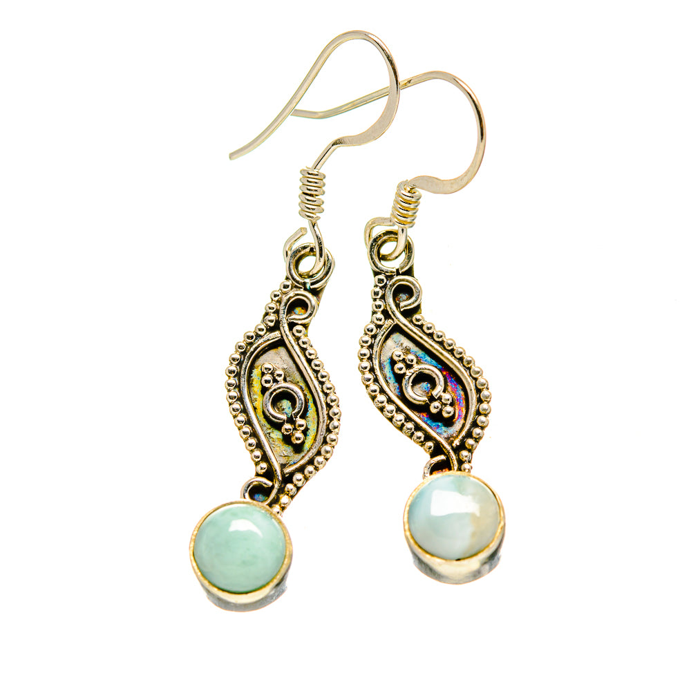 Larimar Earrings handcrafted by Anasilvercos - EARR412277