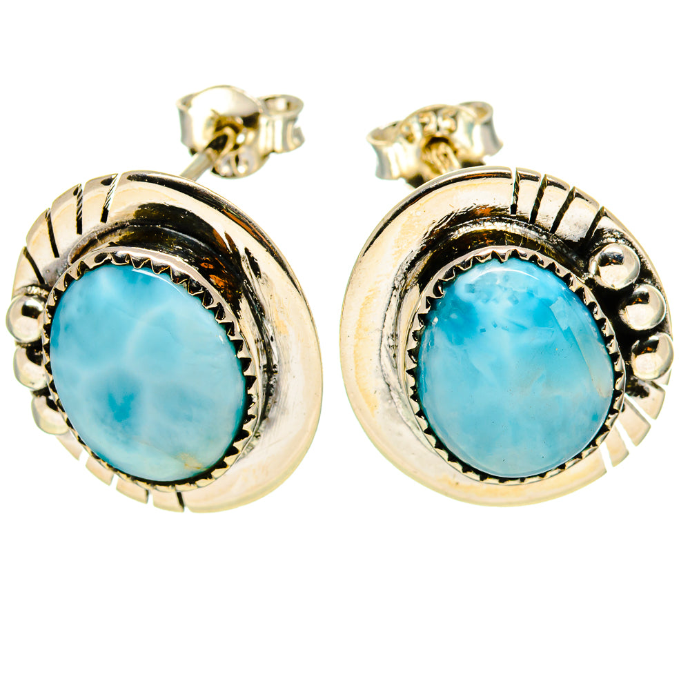 Larimar Earrings handcrafted by Anasilvercos - EARR413804