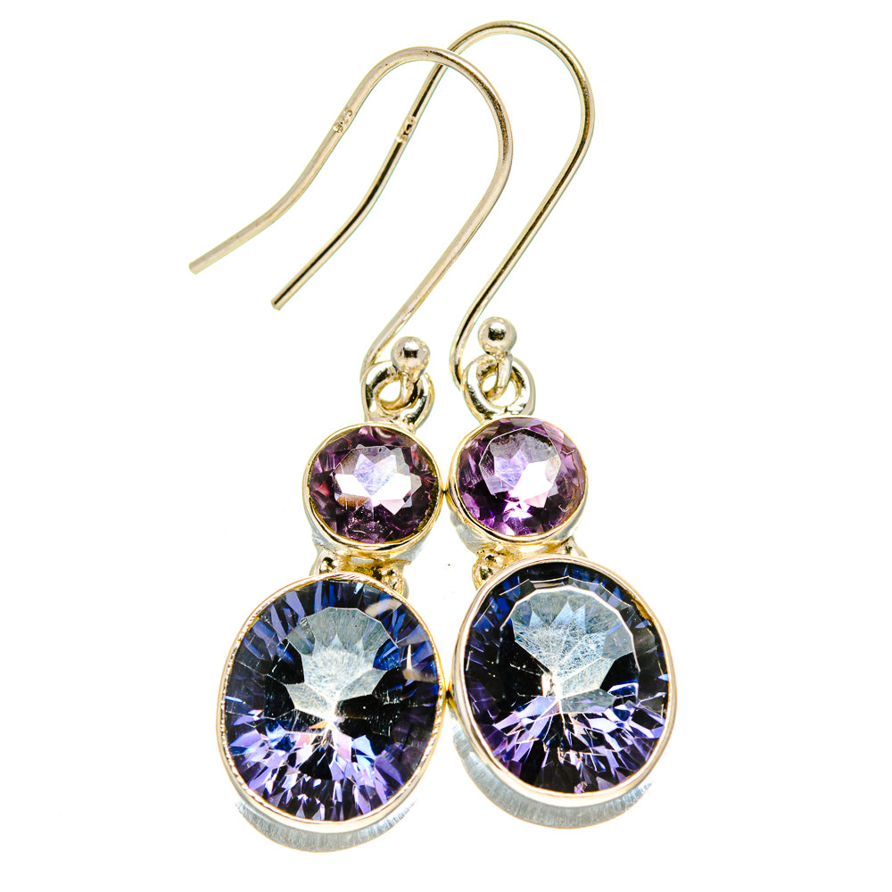 Blue Mystic Topaz Earrings handcrafted by Anasilvercos - EARR413909
