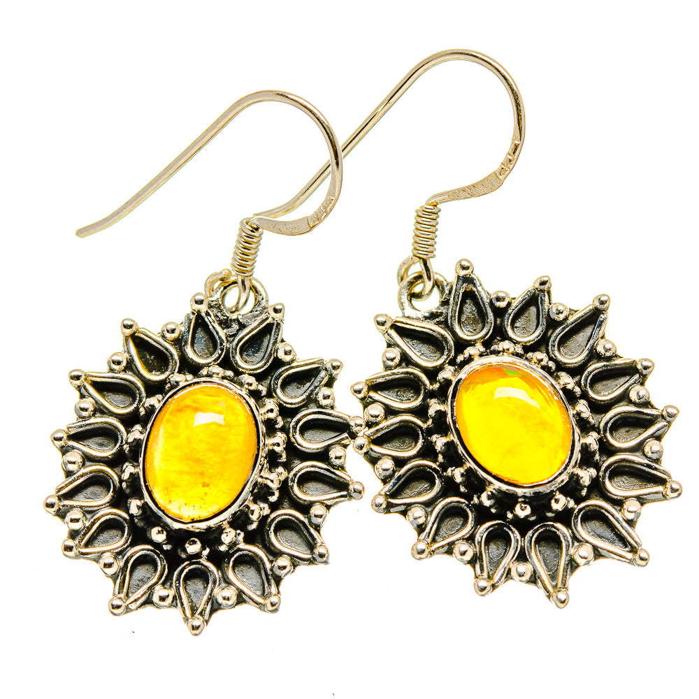 Ethiopian Opal Earrings handcrafted by Anasilvercos - EARR414475