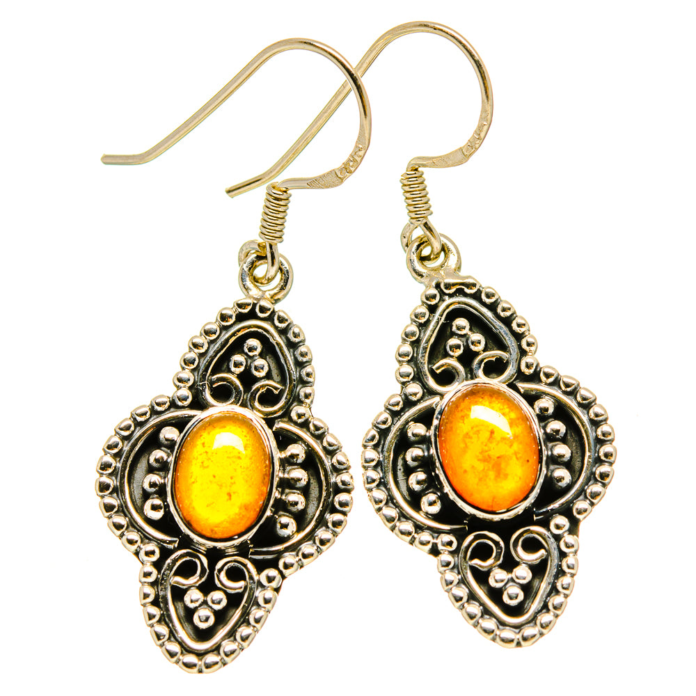 Carnelian Earrings handcrafted by Anasilvercos - EARR415298