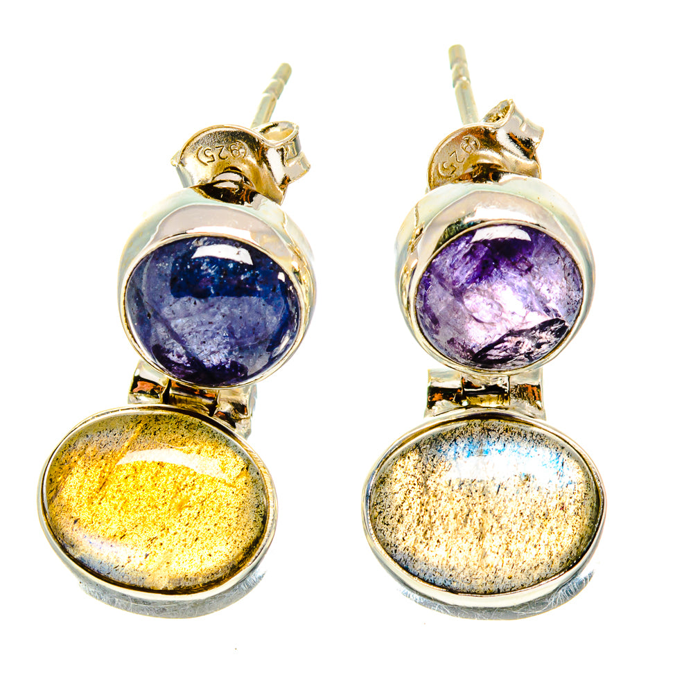 Labradorite Earrings handcrafted by Anasilvercos - EARR416638