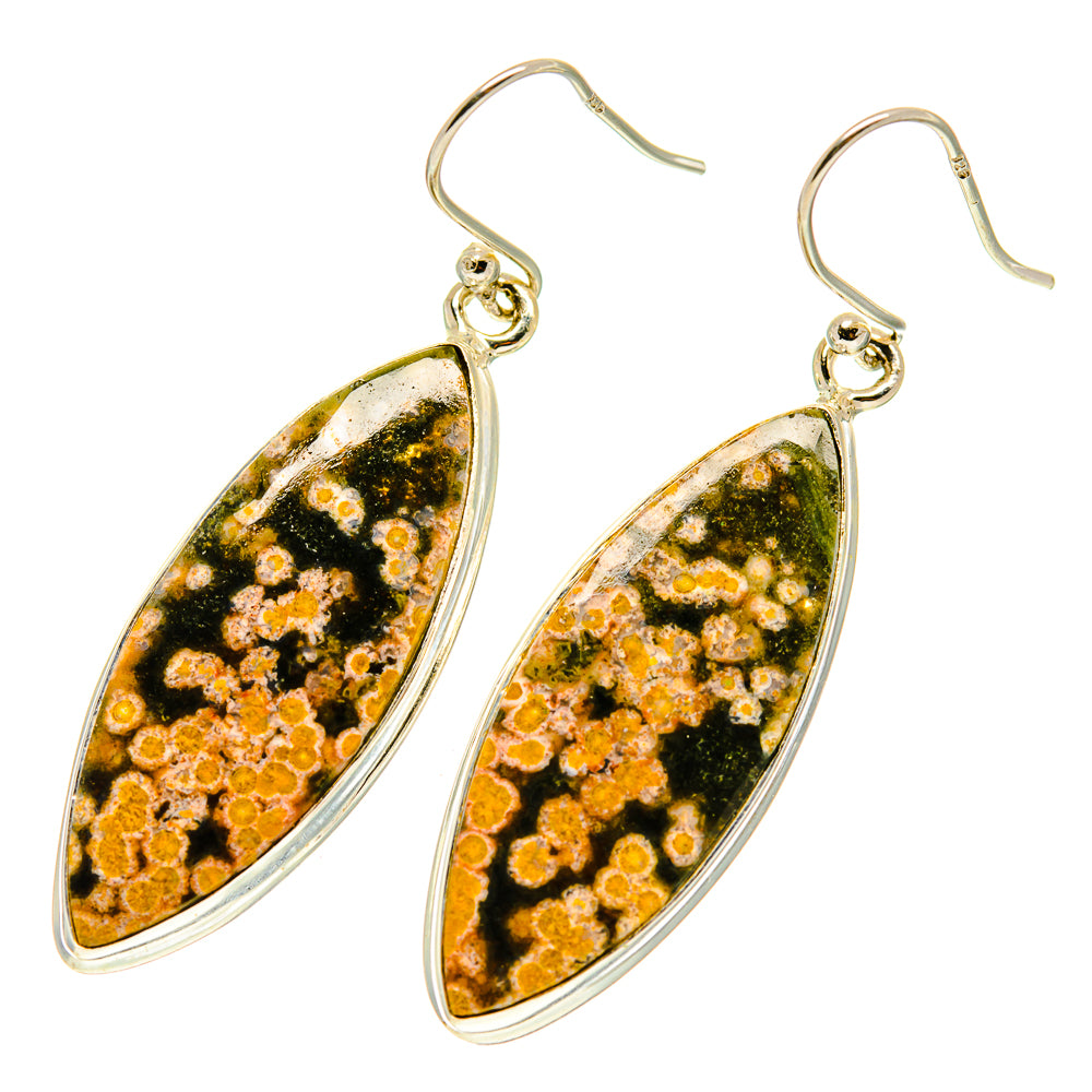 Ocean Jasper Earrings handcrafted by Anasilvercos - EARR417097