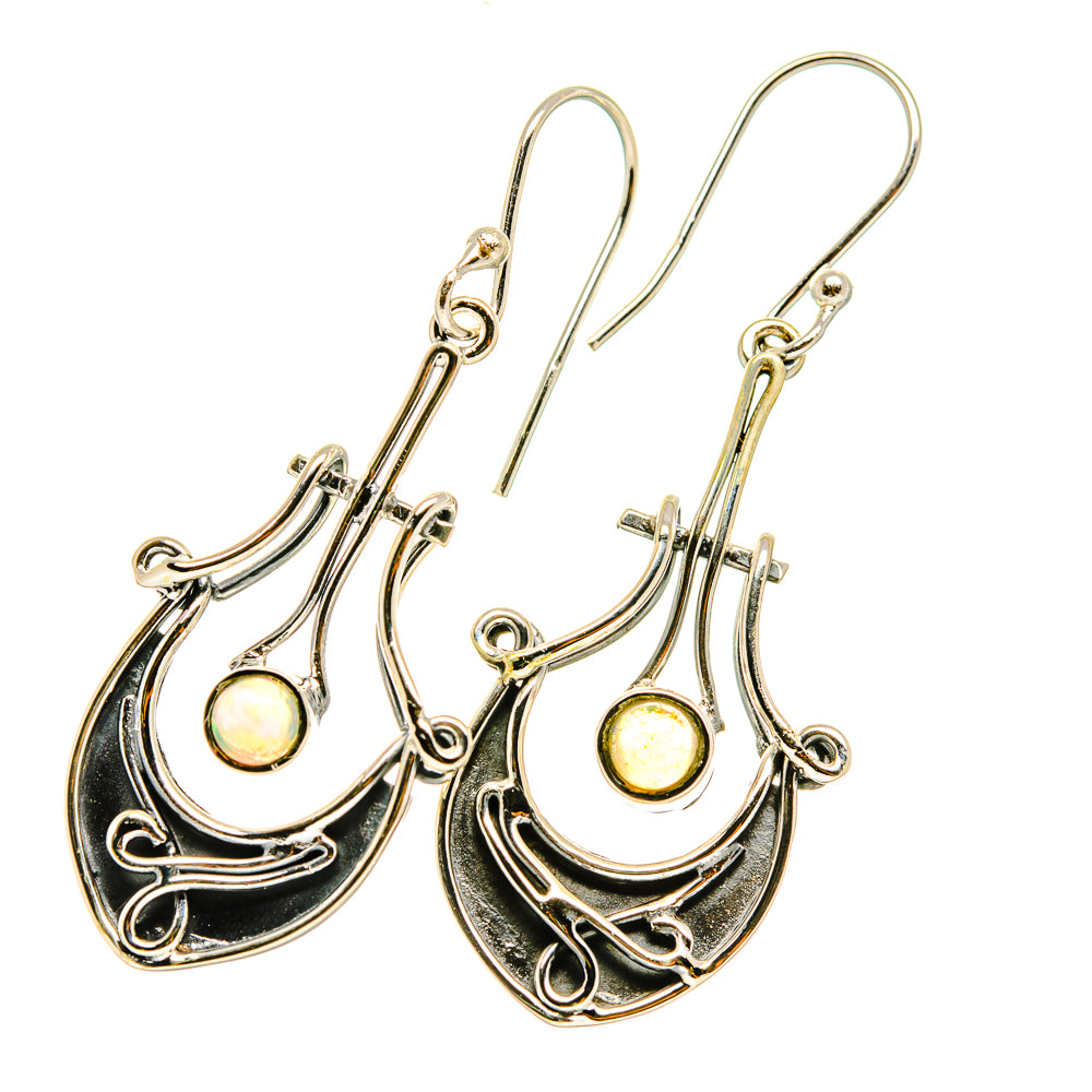 Ethiopian Opal Earrings handcrafted by Anasilvercos - EARR418083