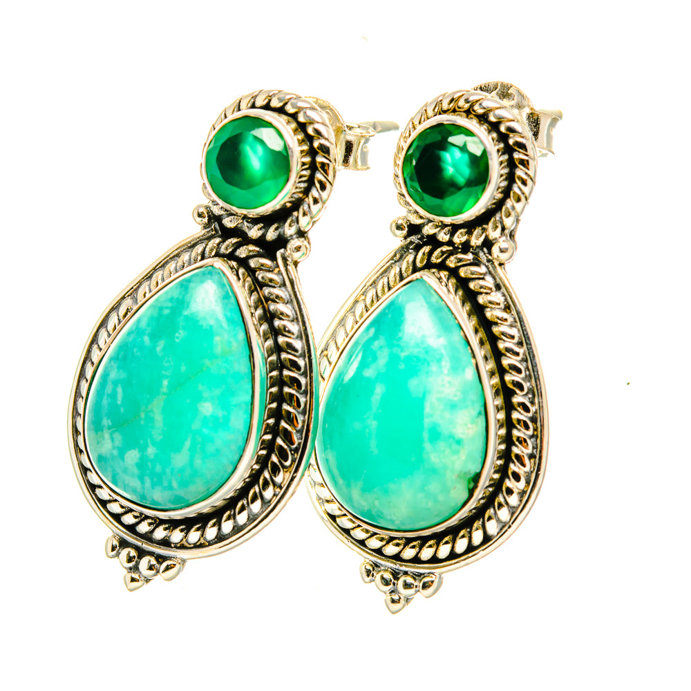 Amazonite Earrings handcrafted by Anasilvercos - EARR419142