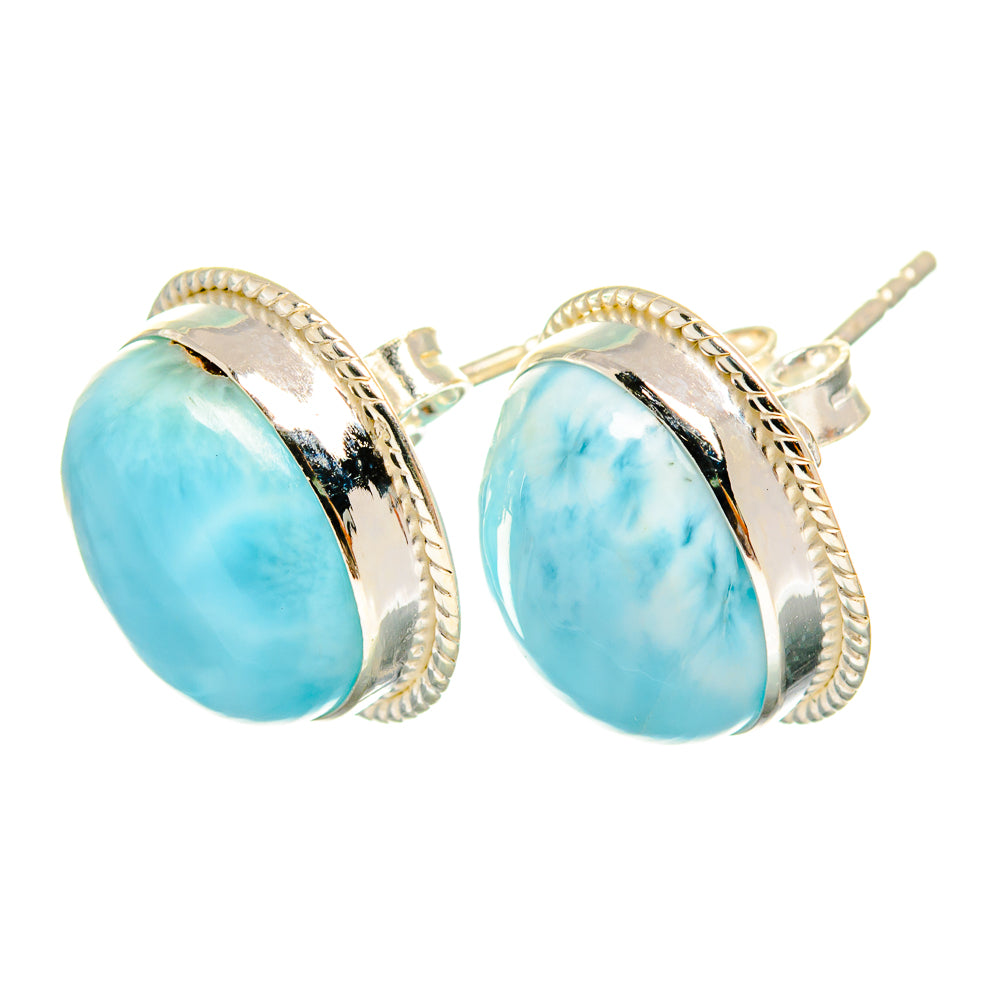 Larimar Earrings handcrafted by Anasilvercos - EARR419635