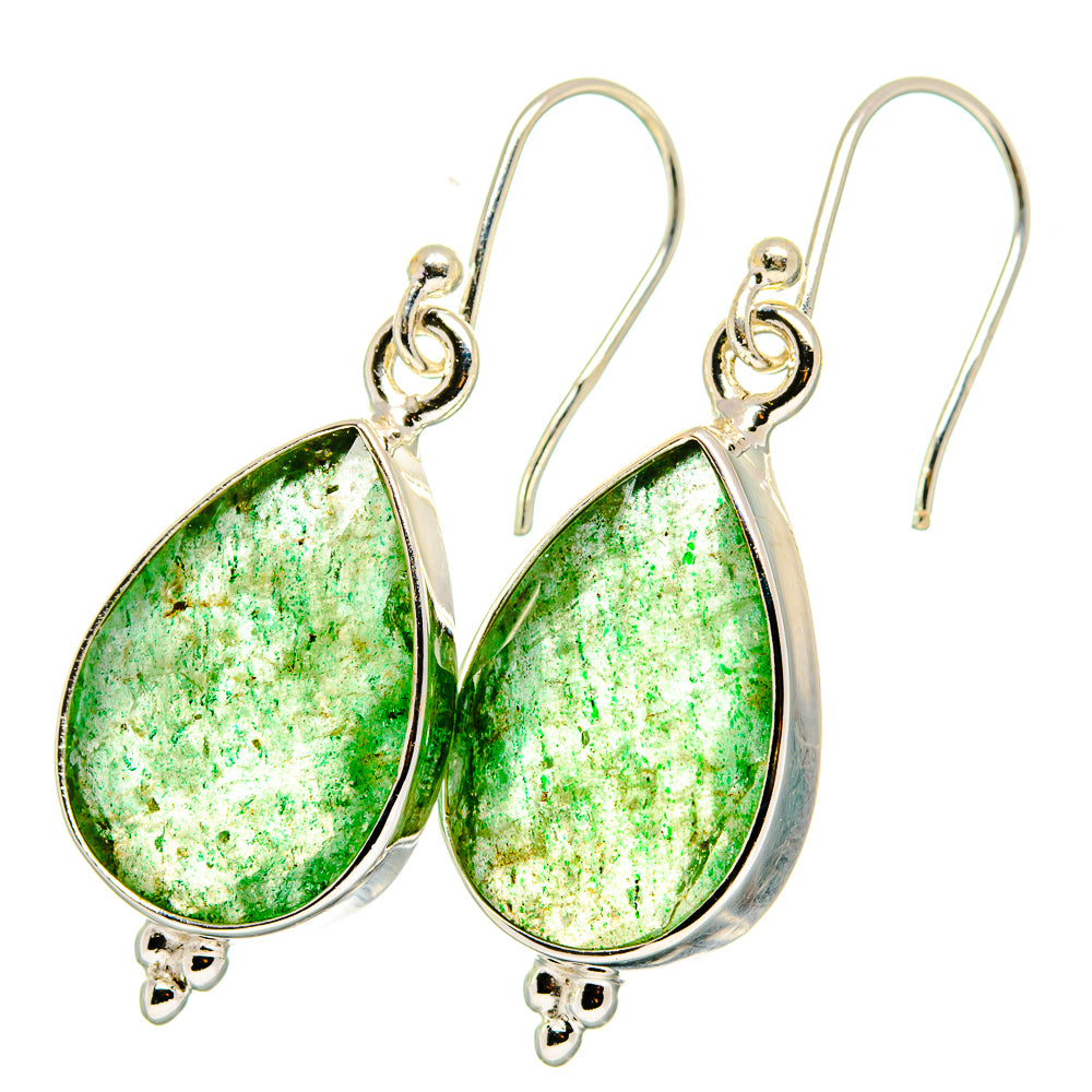 Green Aventurine Earrings handcrafted by Anasilvercos - EARR421365