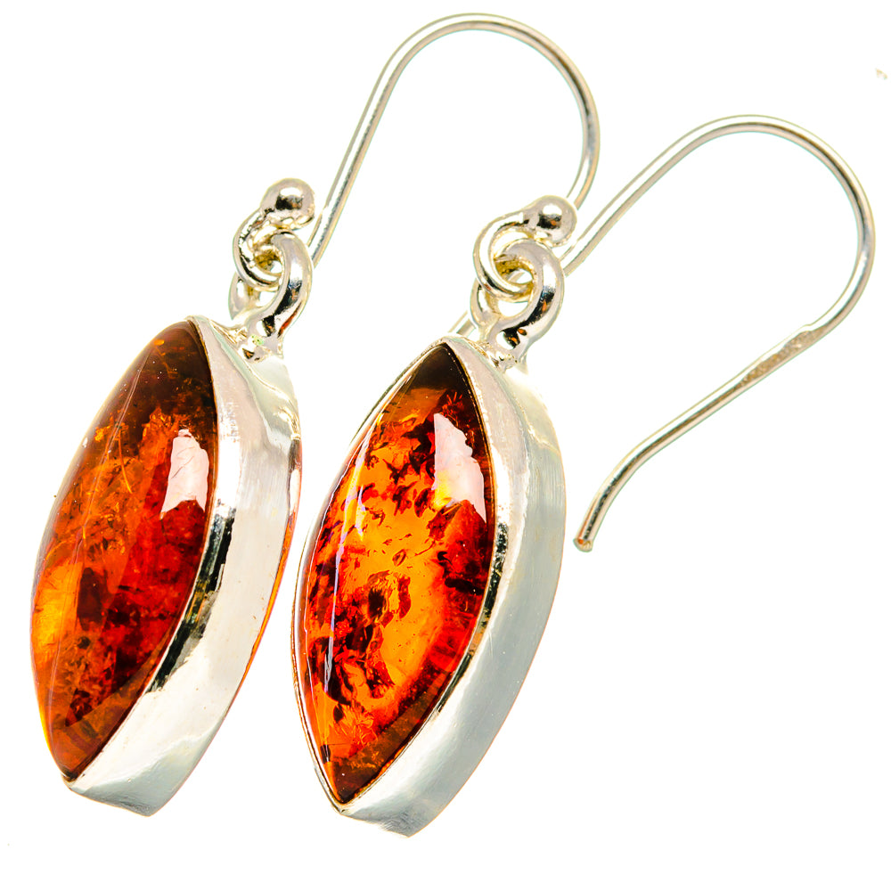 Baltic Amber Earrings handcrafted by Anasilvercos - EARR422074