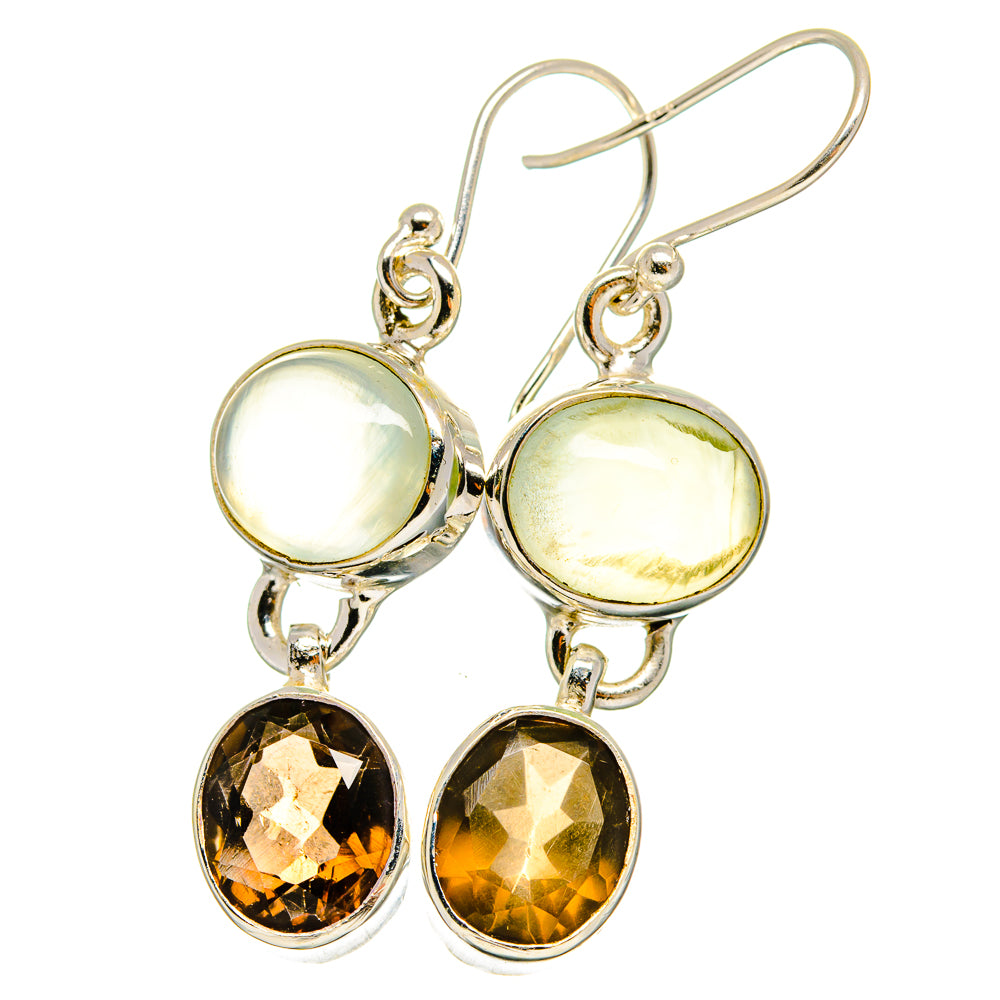 Prehnite Earrings handcrafted by Anasilvercos - EARR422499