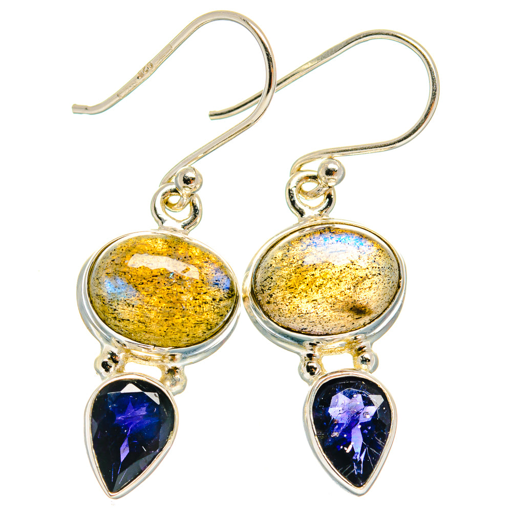 Labradorite Earrings handcrafted by Anasilvercos - EARR424918