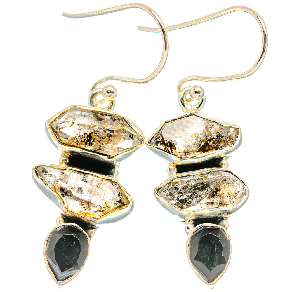 Herkimer Diamond Earrings handcrafted by Anasilvercos - EARR426264 - Photo 2