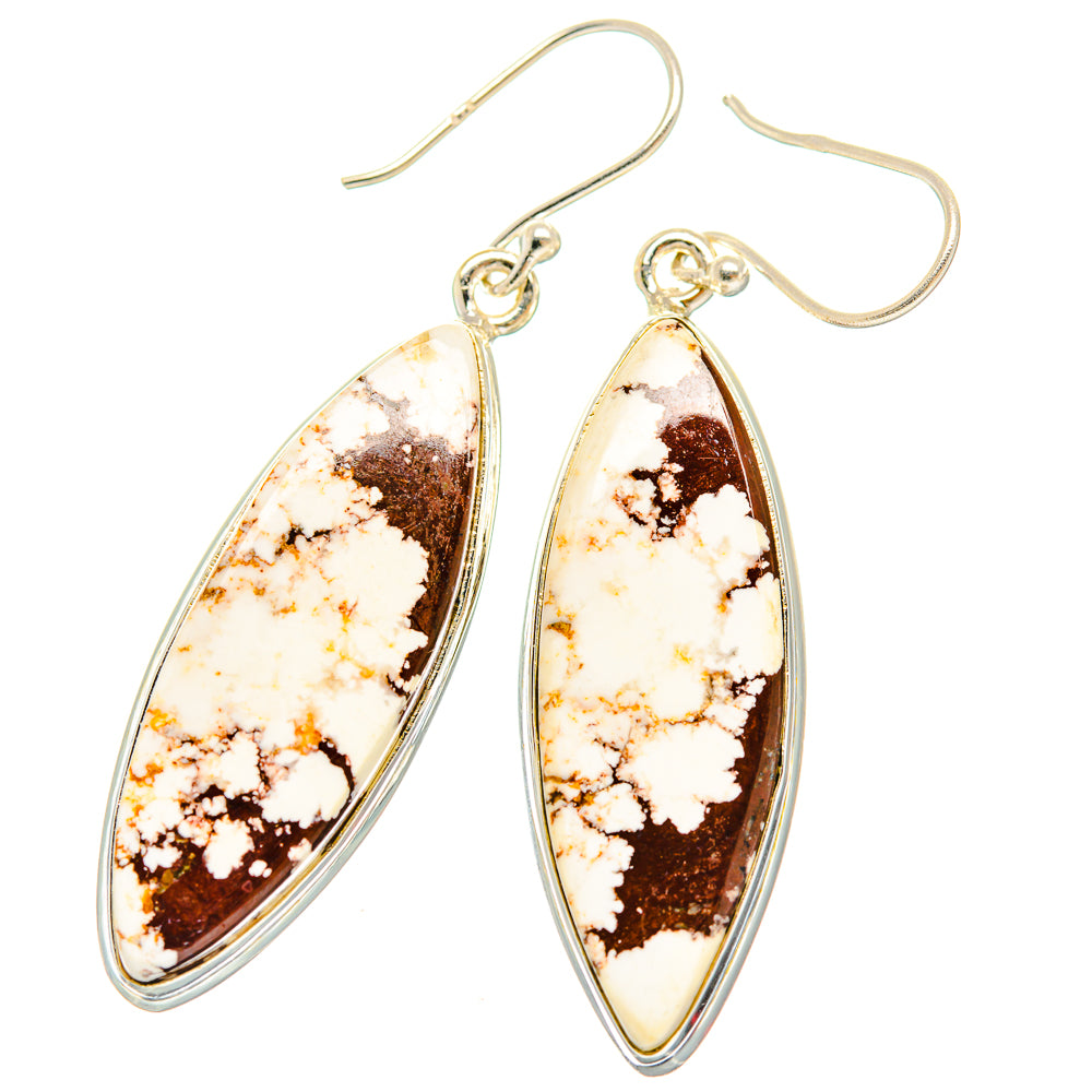 Wild Horse Jasper Earrings handcrafted by Anasilvercos - EARR426427 - Photo 2
