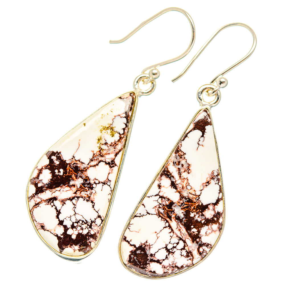 Wild Horse Jasper Earrings handcrafted by Anasilvercos - EARR426727 - Photo 2