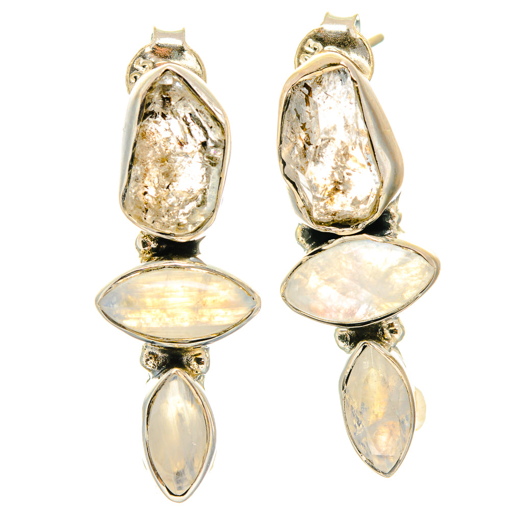 Herkimer Diamond Earrings handcrafted by Anasilvercos - EARR426953 - Photo 2