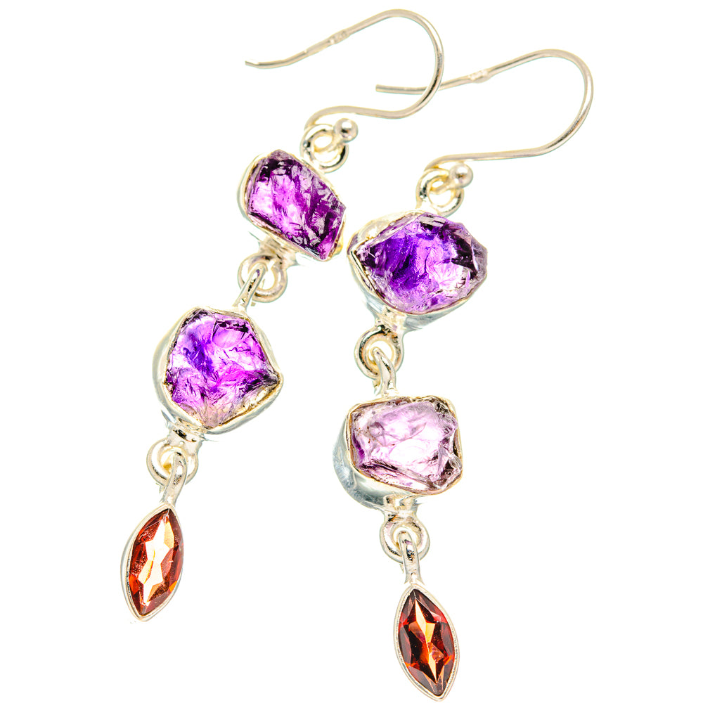Amethyst Earrings handcrafted by Anasilvercos - EARR427714 - Photo 2