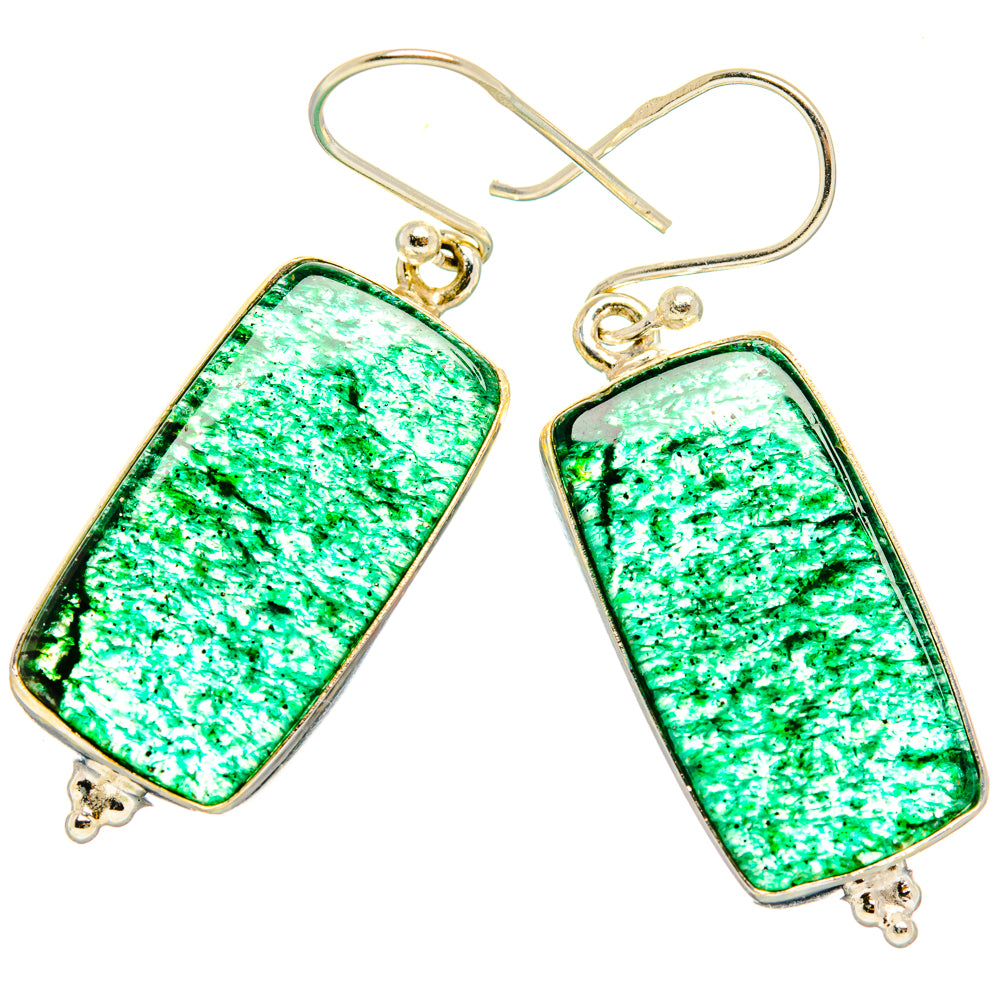 Green Aventurine Earrings handcrafted by Anasilvercos - EARR427839 - Photo 2