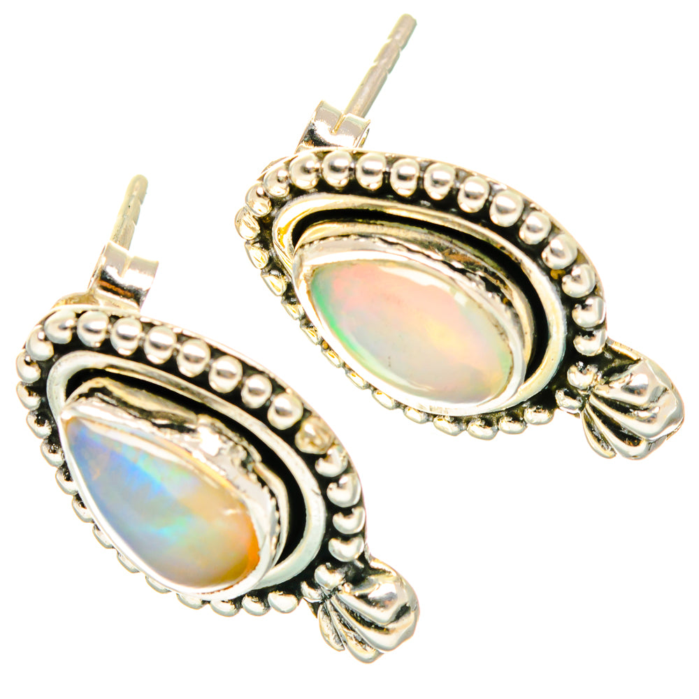 Ethiopian Opal Earrings handcrafted by Anasilvercos - EARR429062 - Photo 2