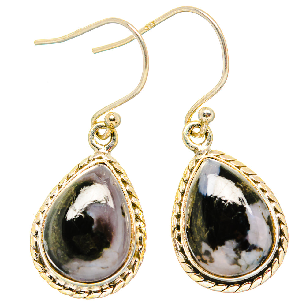 Gabbro Stone Earrings handcrafted by Anasilvercos - EARR430678 - Photo 2