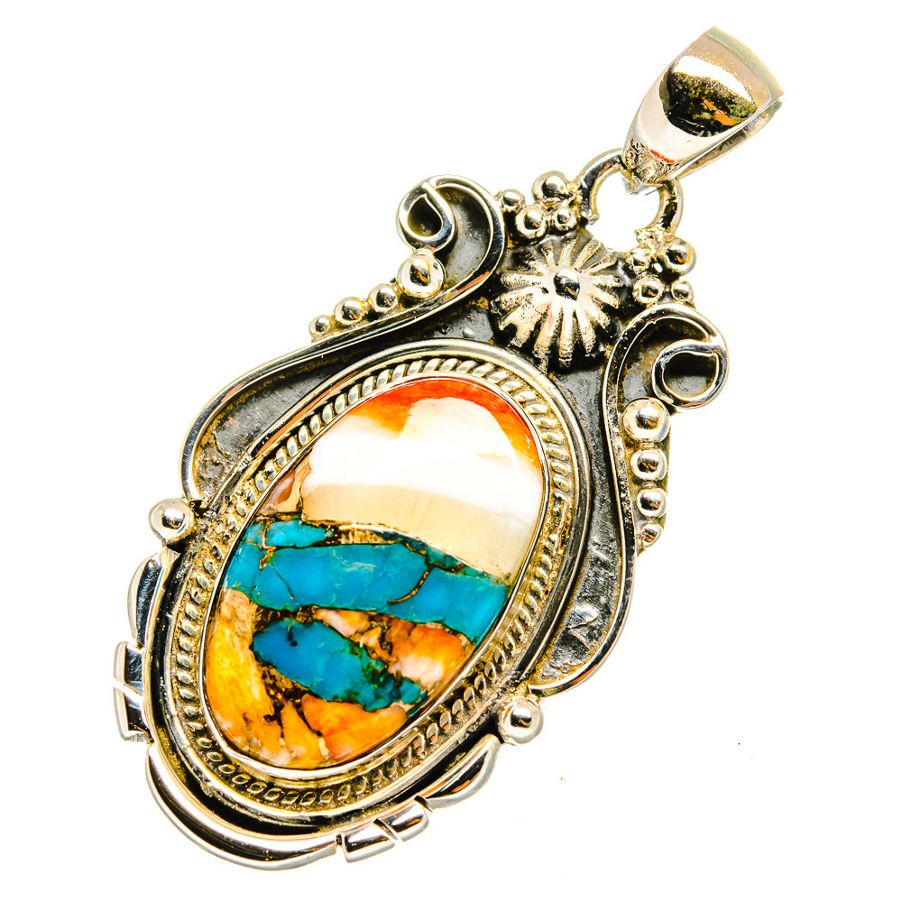 Spiny Oyster Turquoise Pendants handcrafted by Anasilvercos - PD10328