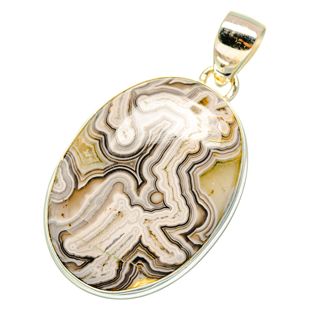 Laguna Lace Agate Pendants handcrafted by Anasilvercos - PD10784