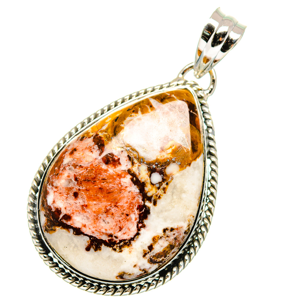 Peanut Wood Jasper Pendants handcrafted by Anasilvercos - PD11522