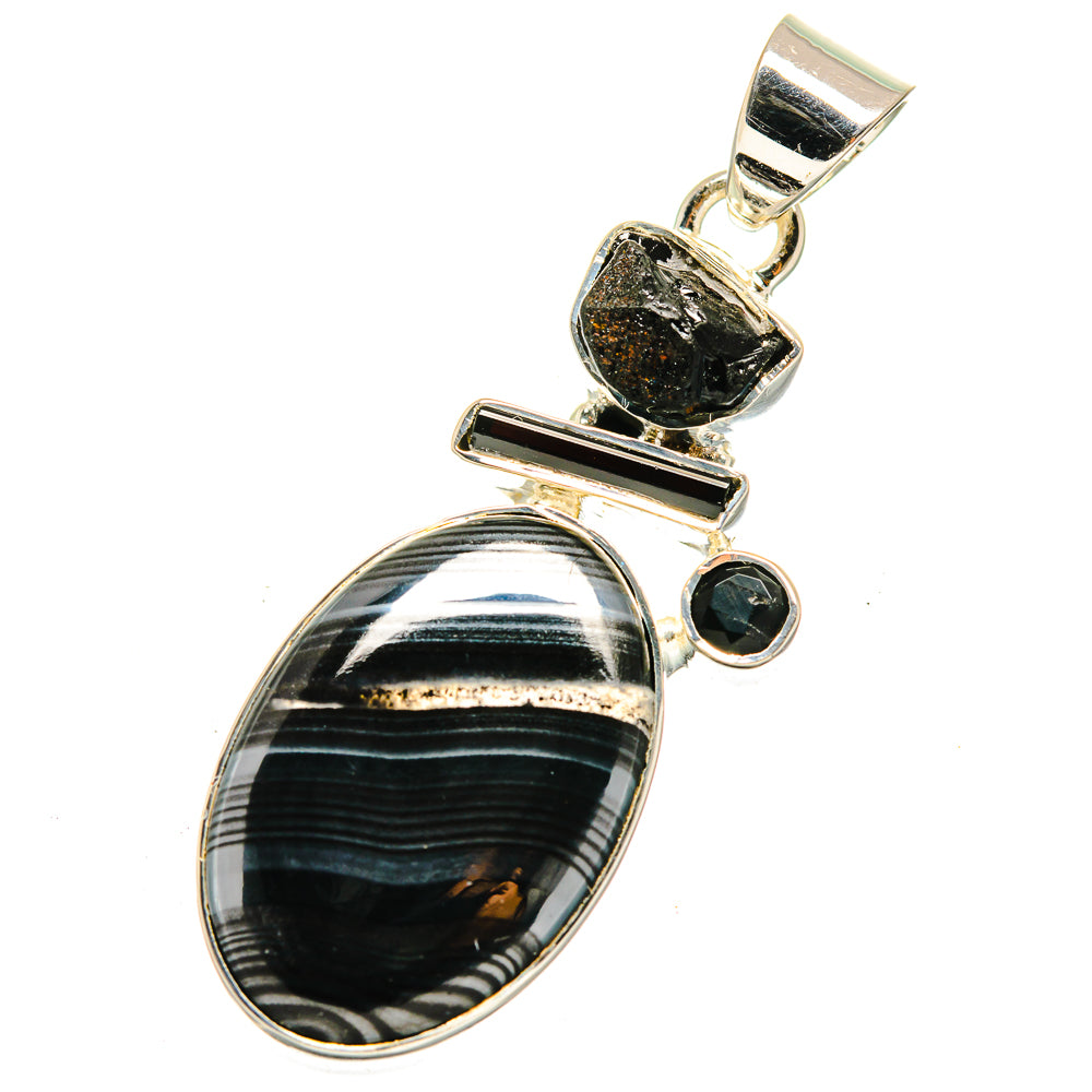 Psilomelane Pendants handcrafted by Anasilvercos - PD12388