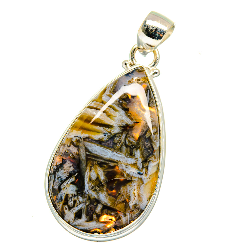 Turkish Tube Agate Pendants handcrafted by Anasilvercos - PD14893