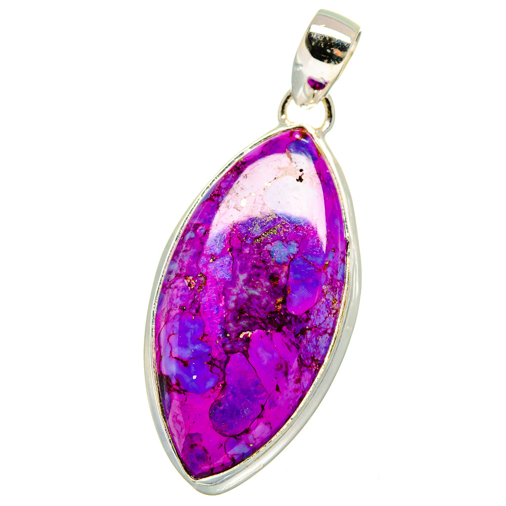 Purple Copper Composite Turquoise Pendants handcrafted by Anasilvercos - PD15432