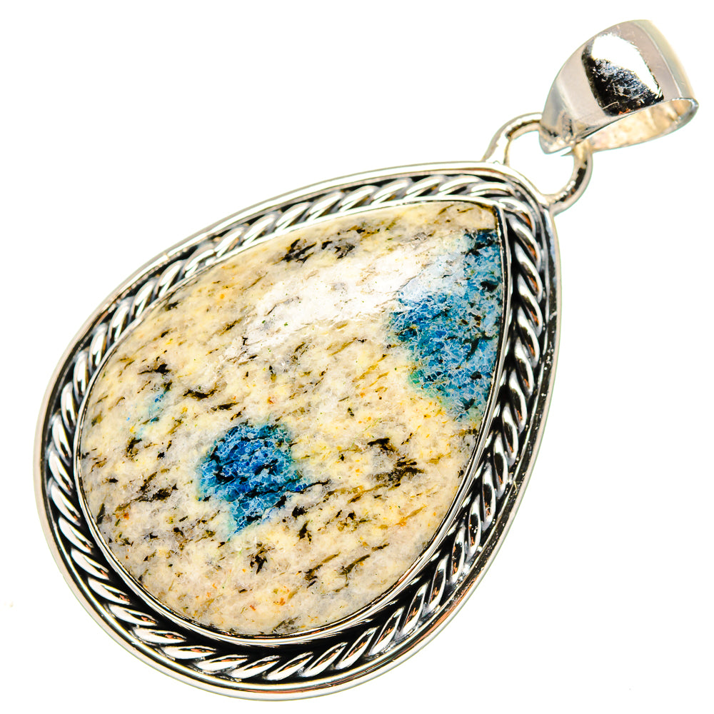 K2 Blue Azurite Pendants handcrafted by Anasilvercos - PD17232